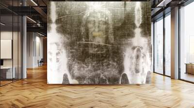 Shroud of Turin.  Jesus Christ.  France. Wall mural