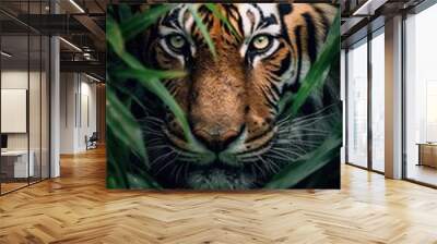 tiger in the zoo Wall mural