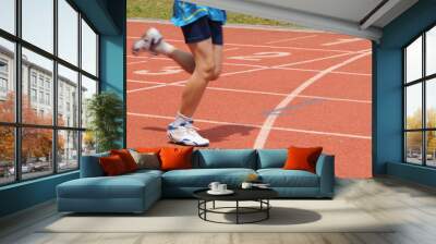 running competition - stadium Wall mural