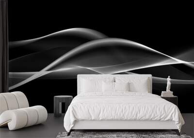     Abstract dark wave background  Wall mural