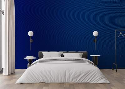  Tech background with abstract wave lines Wall mural