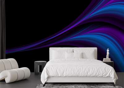 Abstract colorful fluid wave design
 Wall mural