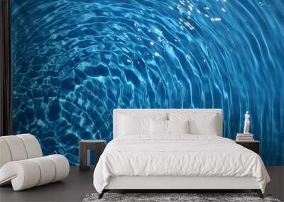 Blue Clean And Transparent Pool water  Wall mural