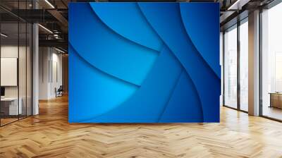 blue template abstract background Wall mural