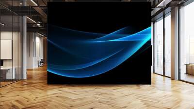 Color light blue abstract transparent gradient waves design
 Wall mural