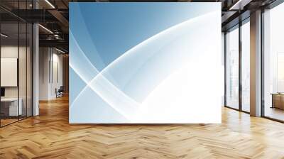 Color light blue abstract waves design
 Wall mural