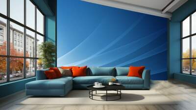 Elegant Abstract Blue Wave Background Wall mural