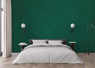 Elegant dark emerald green background with black shadow border and old vintage grunge texture design
 Wall mural