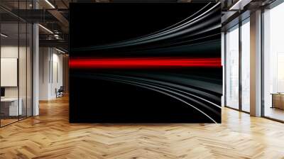 Gray and red speed abstract technology background Wall mural