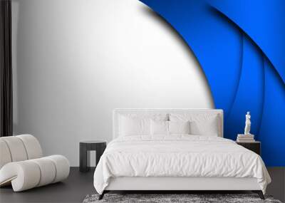 
Modern futuristic blue white abstract background for presentation design, banner, and business card  Wall mural