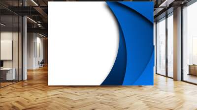 
Modern futuristic blue white abstract background for presentation design, banner, and business card  Wall mural