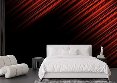 
Red motion move abstract background speed line Wall mural