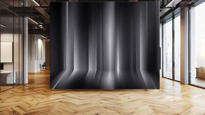 Unique creative dynamic modern shinning silver vertical lines abstract texture pattern background. Design element Wall mural