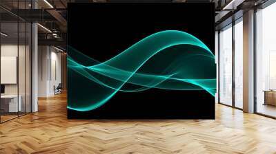 Wave abstract images, color design Abstract colored wave Wall mural