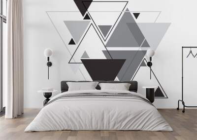 Vector abstract background with triangle  Wall mural