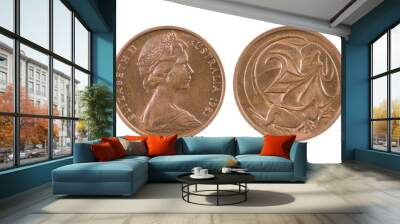 coin of Australia. Wall mural