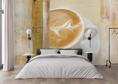 Coffee in White Cup Design 3 Wall mural