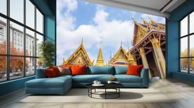 The Grand Palace or Wat Phra Kaew Temple of The Emerald Buddha in Bangkok ,Thailand, Wall mural