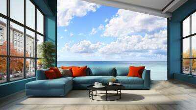 tropical blue sky panorama xl Wall mural