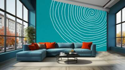 Abstract swirl element - spiral on textured paper Wall mural