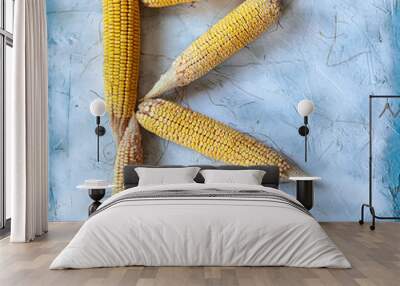 Letter R made with corns Wall mural