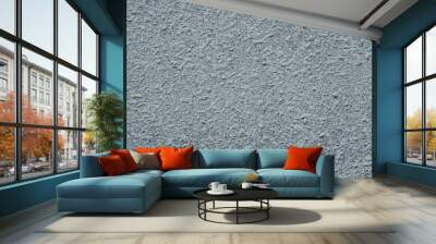 Gray cement wall texture, uneven surface with pattern, abstract background  Wall mural