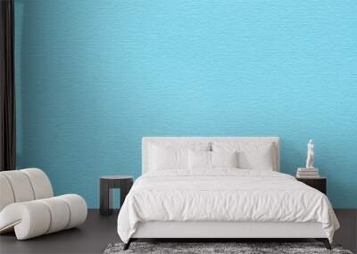 blue paper texture background. colored cardboard fibers and grain. empty space concept. Wall mural