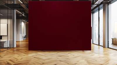 Burgundy red felt texture abstract art background. Solid color construction paper surface. Copy space. Wall mural