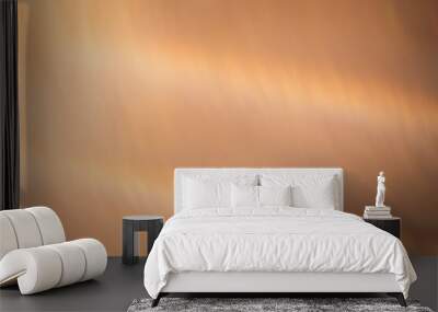 Defocused glow overlay. Light flare. Holographic gleam leak. Bokeh radiance. Blur golden orange color gradient rays abstract background. Wall mural