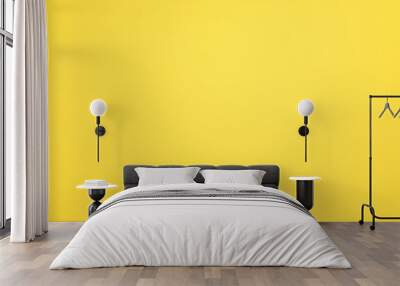 Yellow felt texture abstract art background. Colored fabric fibers surface. Empty space. Wall mural