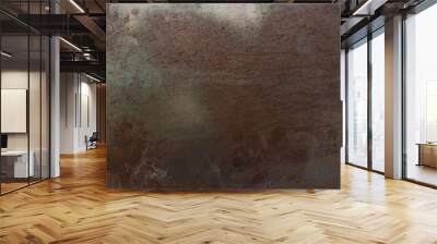 Rustic metal iron steel background and rust texture Wall mural