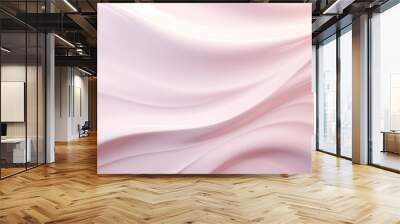 abstract baby pink wave lotion background Wall mural