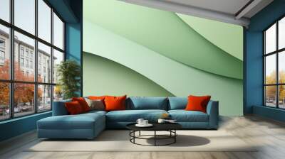 abstract background with green lines Wall mural