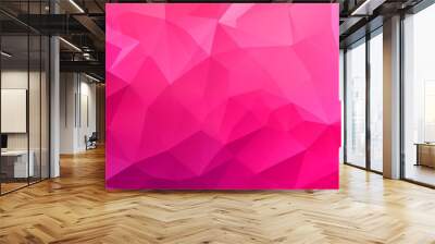 abstract pink triangle background Wall mural