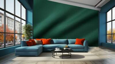 green fabric texture Wall mural