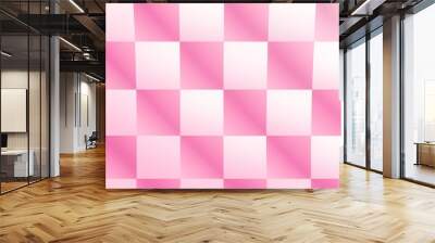 pink and white plaid Wall mural