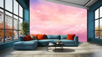 pink sky and clouds Wall mural