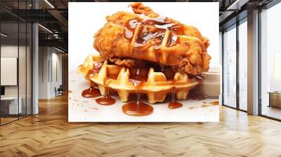 waffle with chicken Wall mural