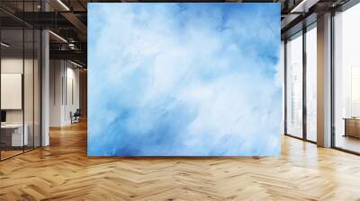 watercolor blue sky background Wall mural