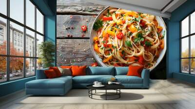 spaghetti with tomato sauce Wall mural