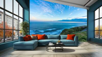 Dawn landscape sky sea view Matanzas Chile Wall mural