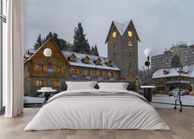 Downtown's Bariloche with snow Wall mural