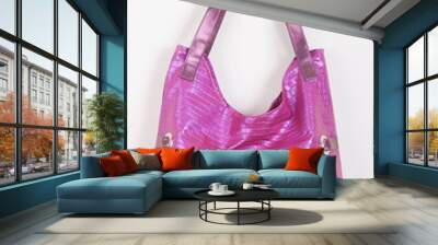 Ladies leather bag Wall mural