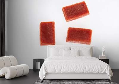 Sweet Soft Pasty Guava; Photo On White Background Wall mural