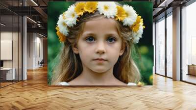 Flower Girl Version 9 Wall mural