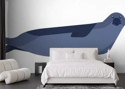 Seal flat vector illustration Wall mural