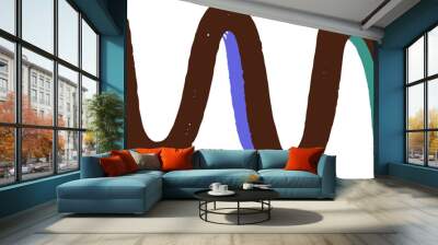 Trendy Abstract Doodle Decorative Element Wall mural