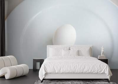 Egg on plate, Wall mural