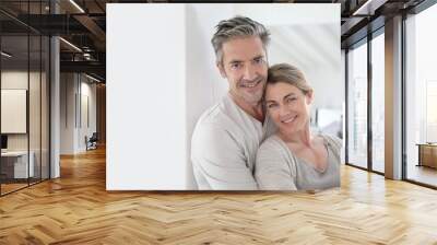 Portrait of mature couple being happy Wall mural