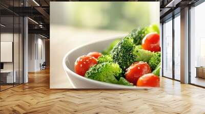 Fresh and colorful vegetable stirfry with Aussiegrown broccoli Wall mural